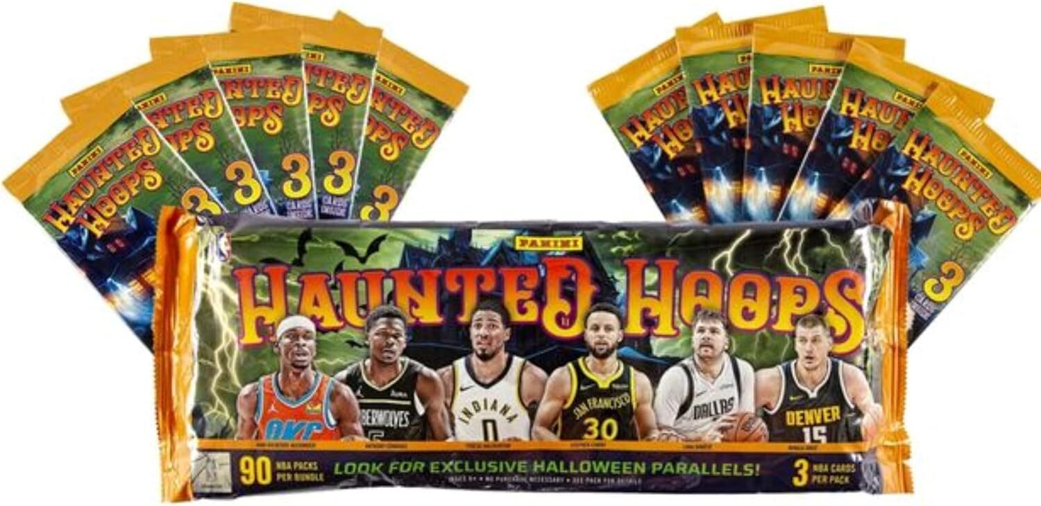 2023-24 NEW Panini Haunted Hoops NBA – 90 Packs – Halloween Exclusive – SEALED
