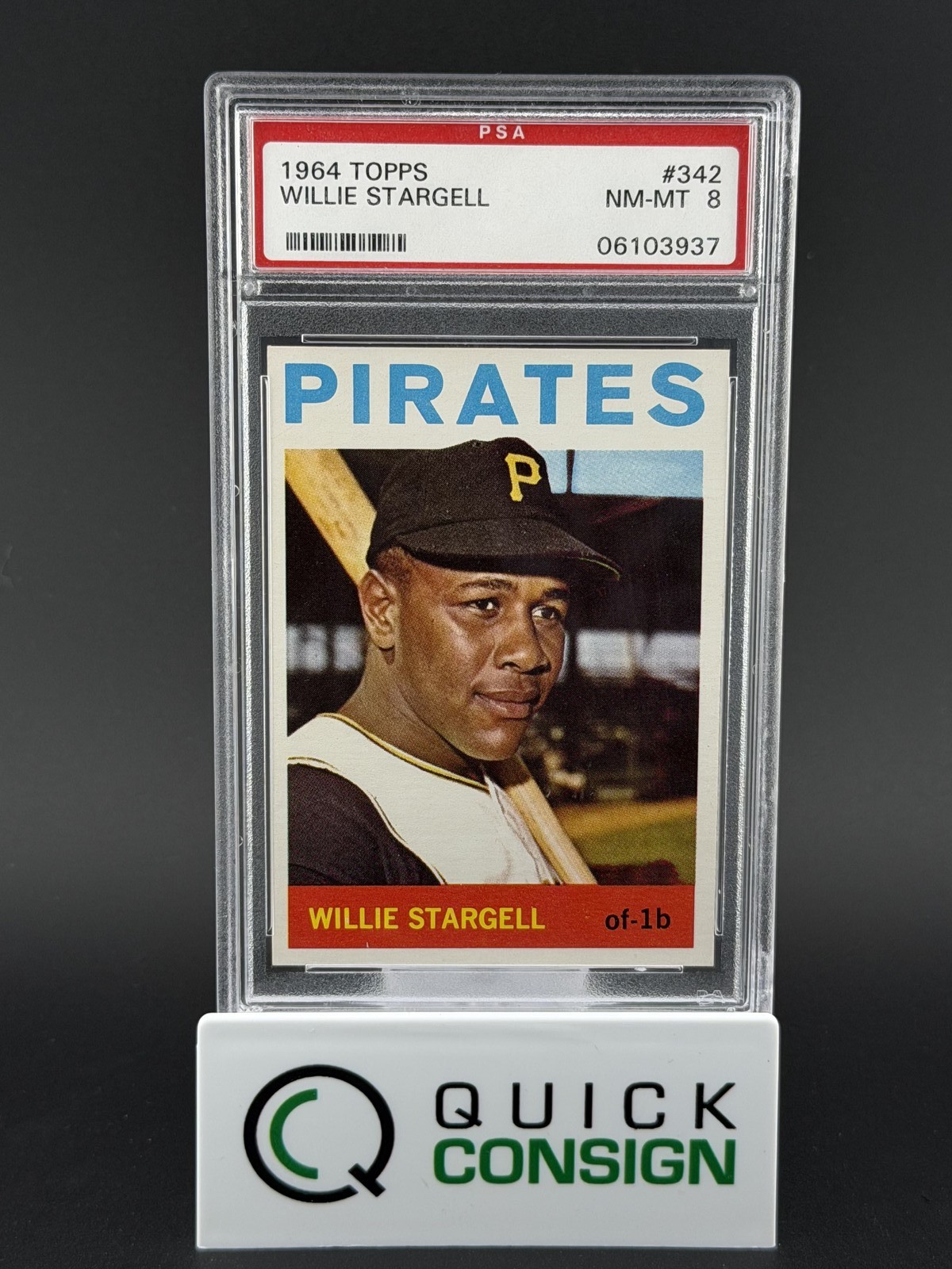 WILLIE STARGELL 1964 TOPPS #342 PSA 8 Q6995
