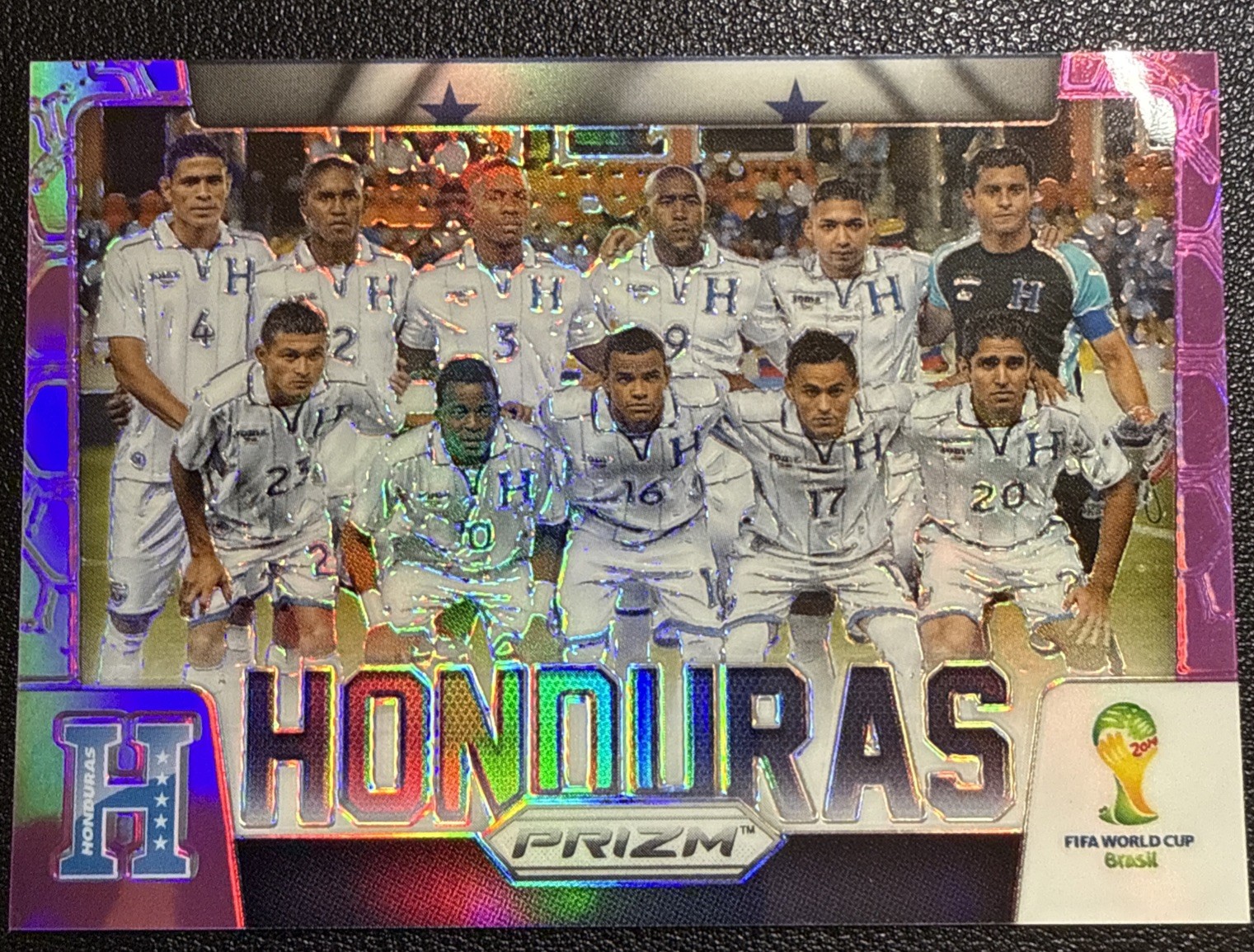 Honduras National Team Purple 22/99 2014 Panini Prizm World Cup #19