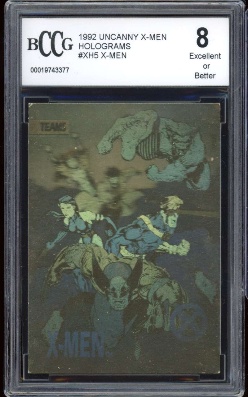 X-Men Card 1992 Uncanny X-Men Holograms #XH5 BGS BCCG 8