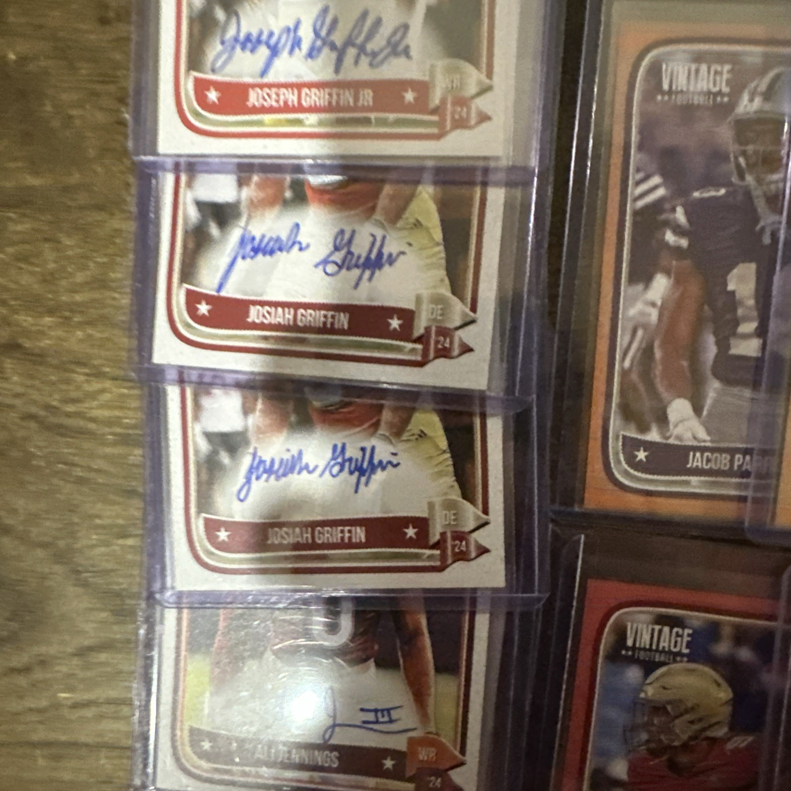 2024 ONYX Vintage Football Mega Lot (24) Cards Includes 12 Autos And 12 Numbered