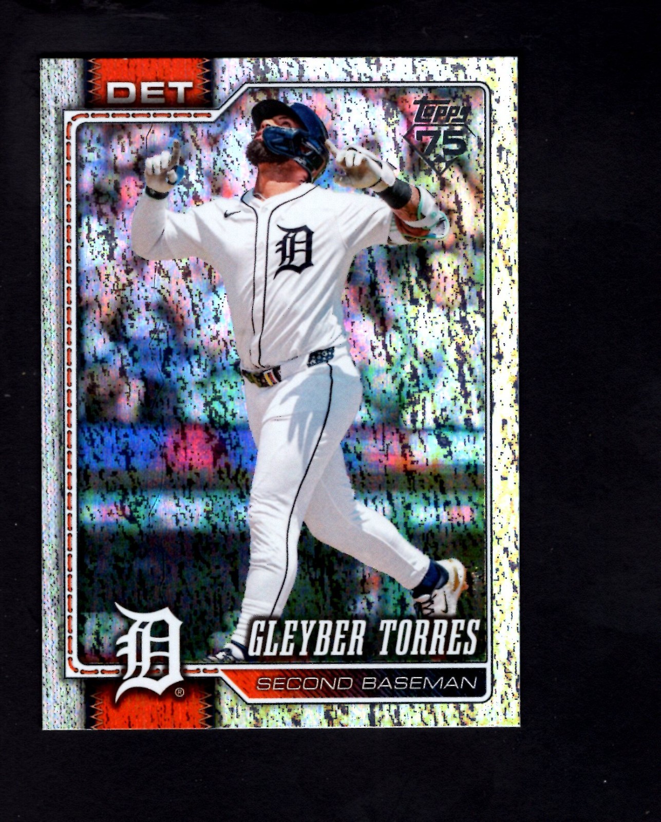 2026 Topps Series 2 Silver Sand Glitter Foil Card #439 – Gleyber Torres Tigers