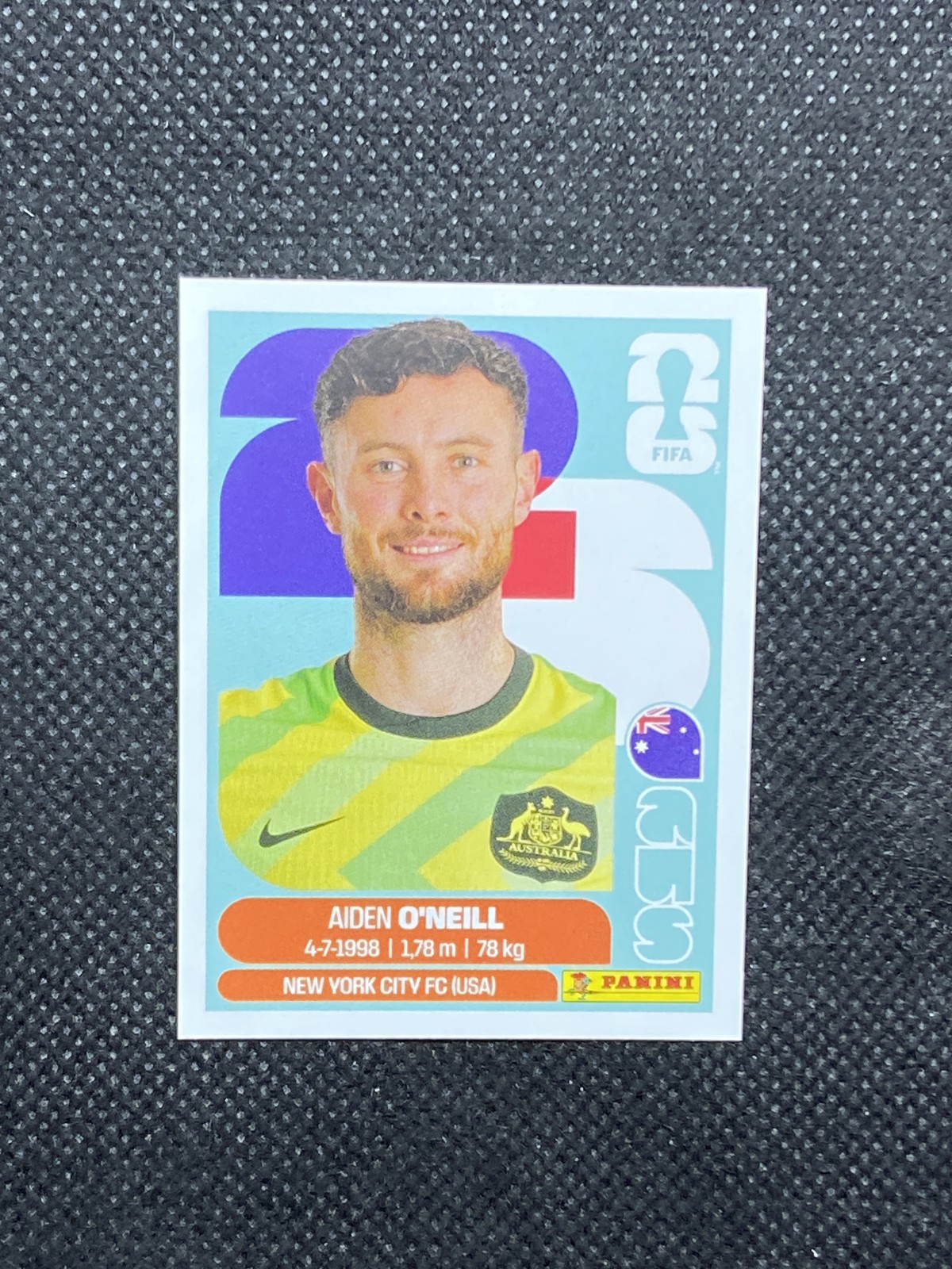 2026 Panini FIFA World Cup Stickers Aiden O’Neill AUS Australia #AUS14