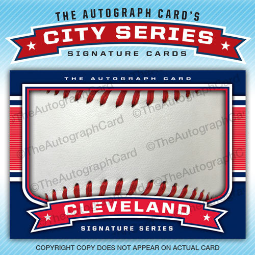 25 Blank Signature cards BASEBALL Cleveland Indians Auto guardians autograph