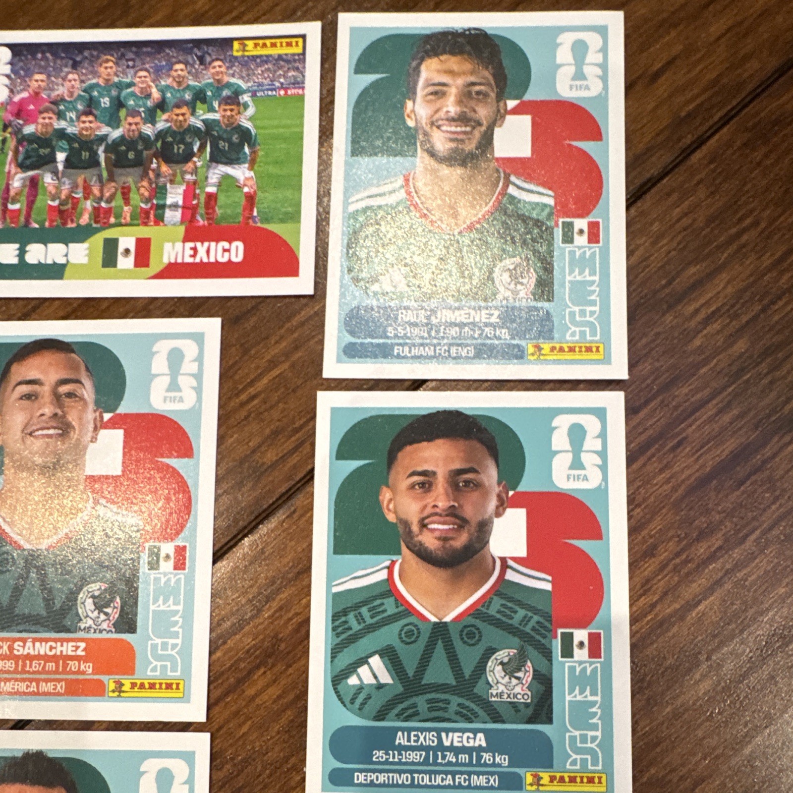 Panini FIFA World Cup 2026 Mexico Sticker Lot 20 MEX 1-20 Foil Hologram