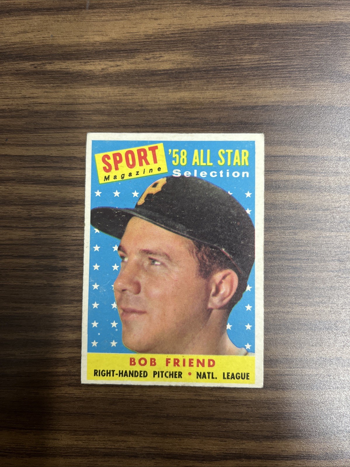 1958 Topps – Sport Magazine ’58 All Star Selection Bob Friend #492 Pirates MLB
