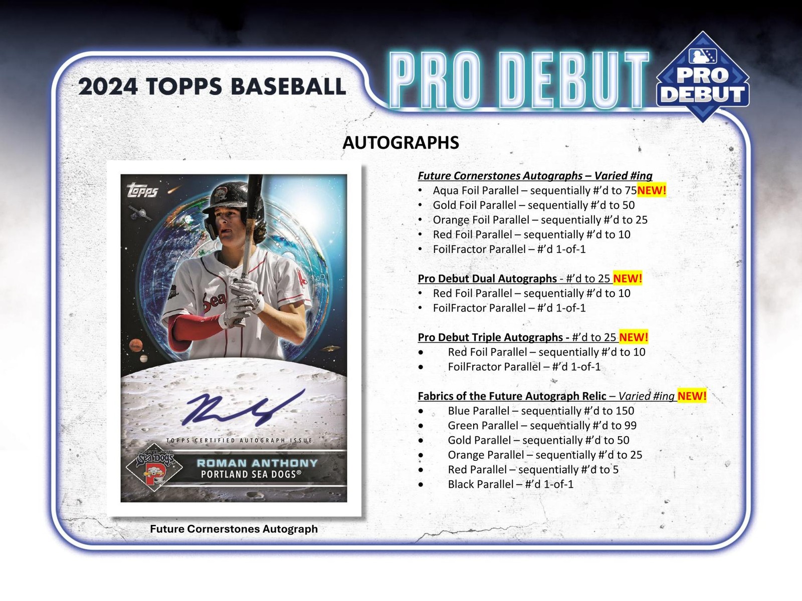 2024 TOPPS PRO DEBUT BASEBALL HOBBY BOX