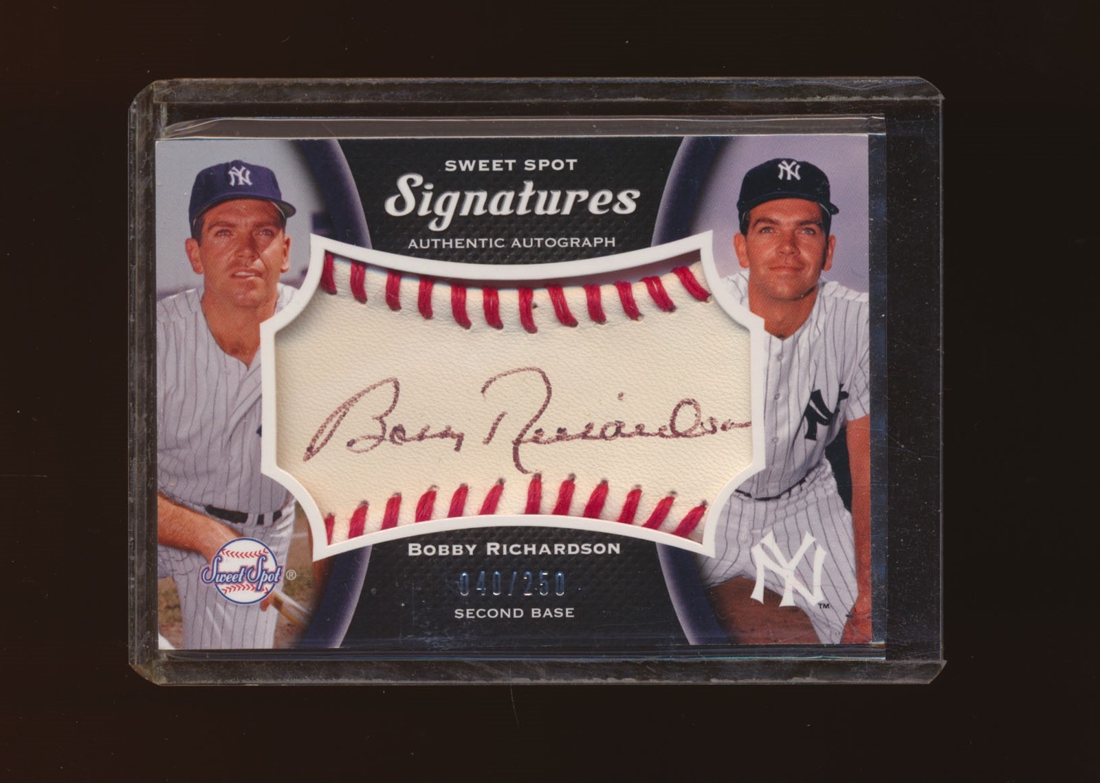 2008 Sweet Spot Signatures Bobby Richardson AUTO Autograph Yankees 040/250 *2895