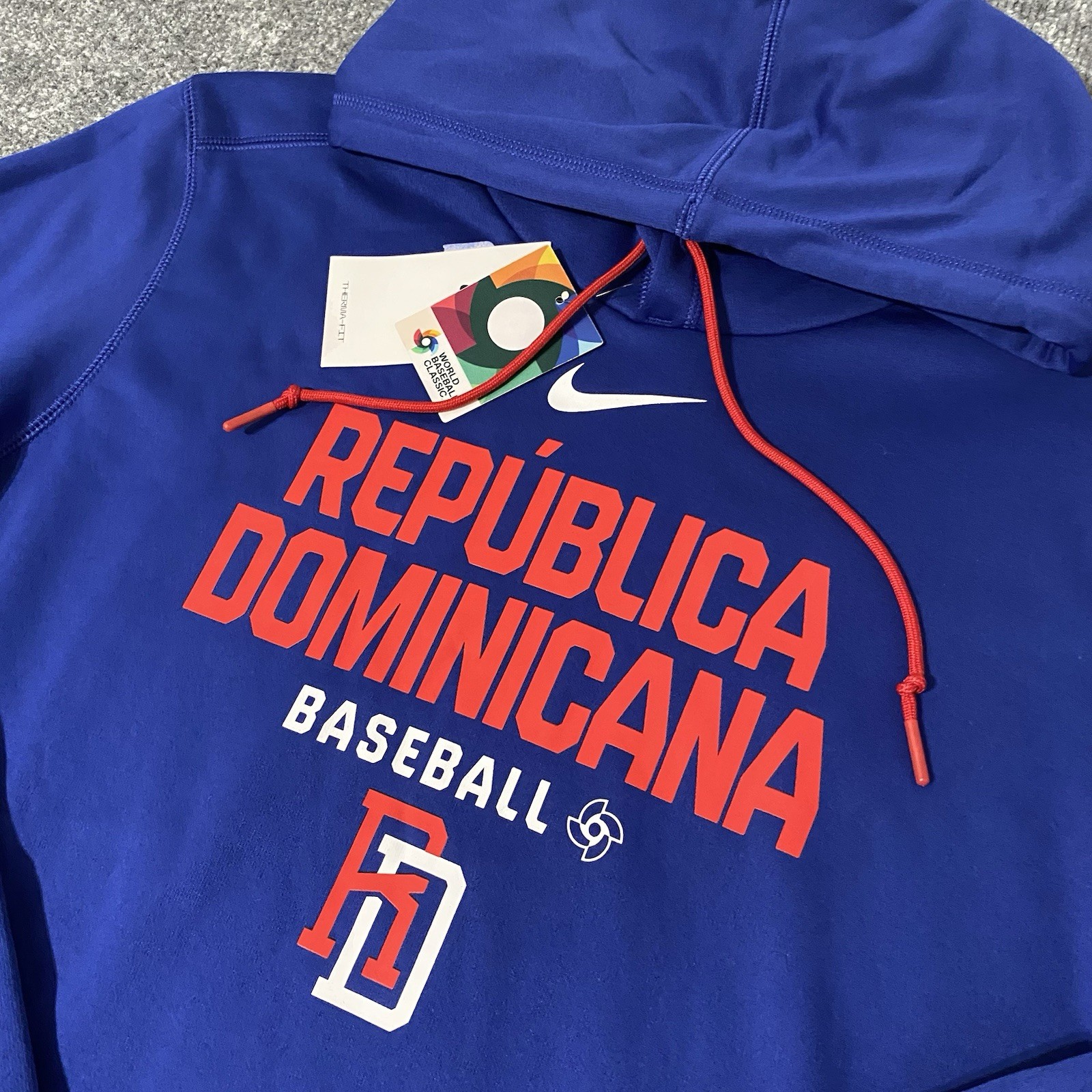 Nike Dominican Republic World Baseball Classic Men’s L Therma Hoodie 2026 NWT