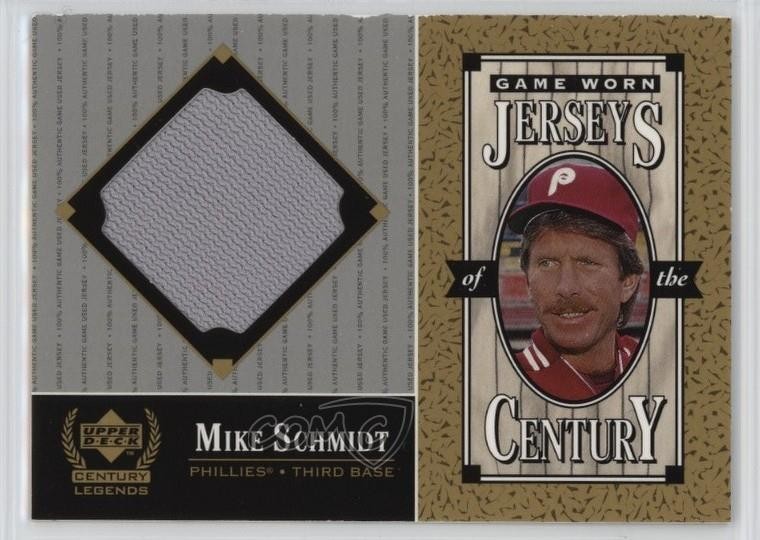 1999 Upper Deck Century Legends Jerseys of the Century Mike Schmidt #MS HOF 3t8