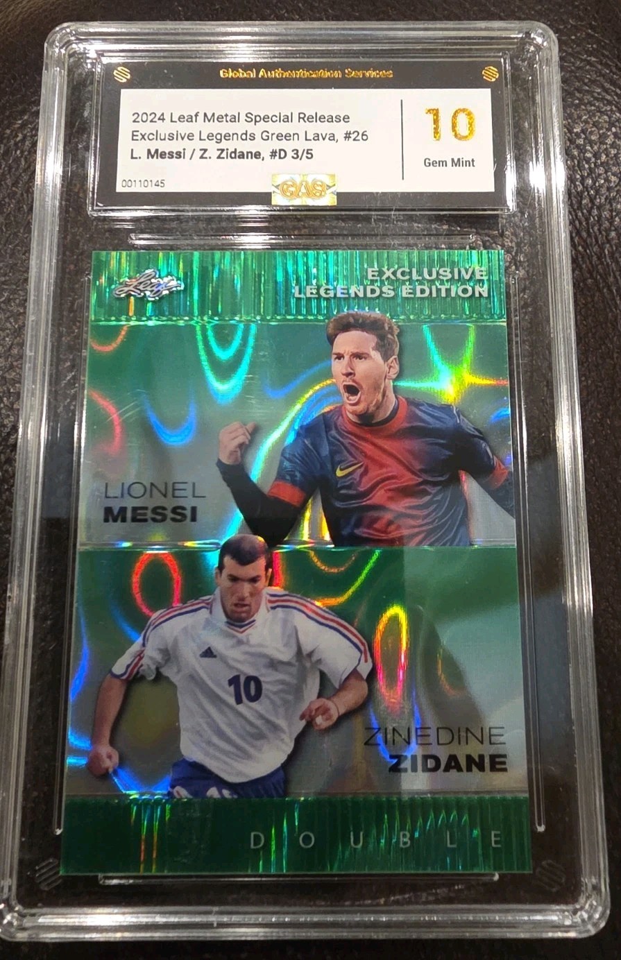 2024 Leaf Metal Exclusive Legends Double Messi/Zidane ELE-26 Serial /5