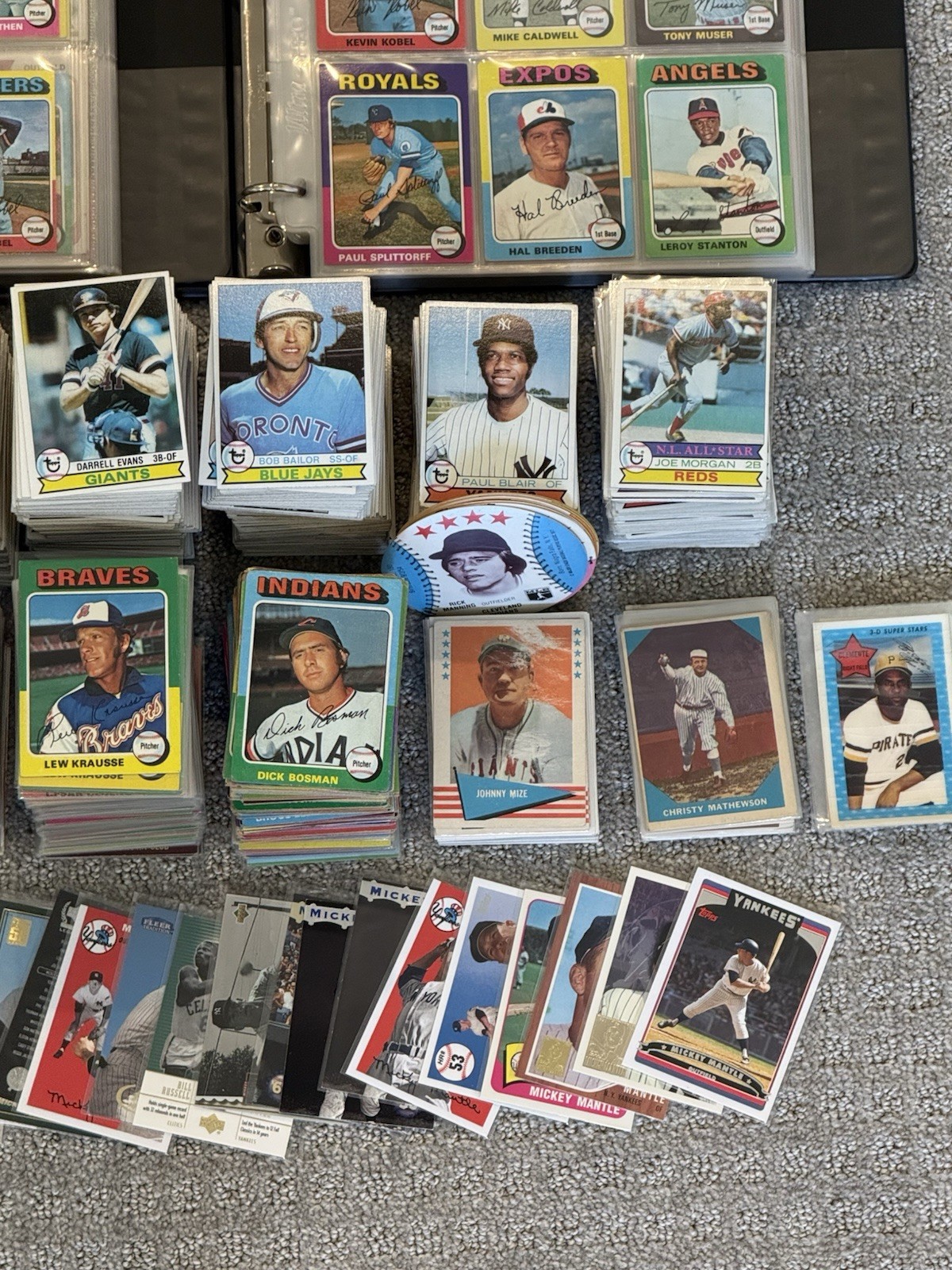 Vintage 1970s Topps Baseball Lot of Mystery Packs Mantle, Mays, Aaron, Yaz, Rose