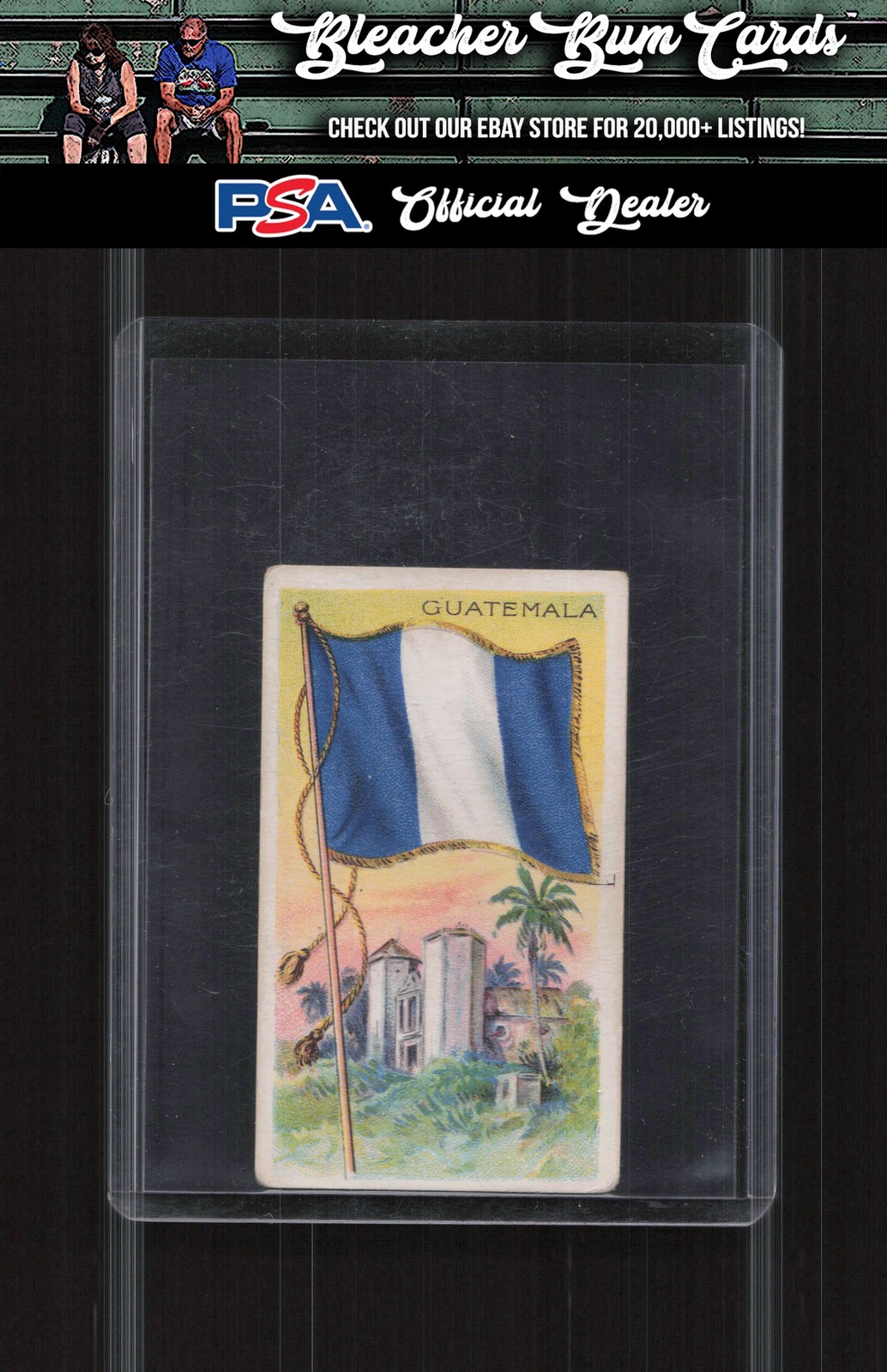 1910-11 Flags of All Nations (T59) Sweet Caporal Guatemala EX