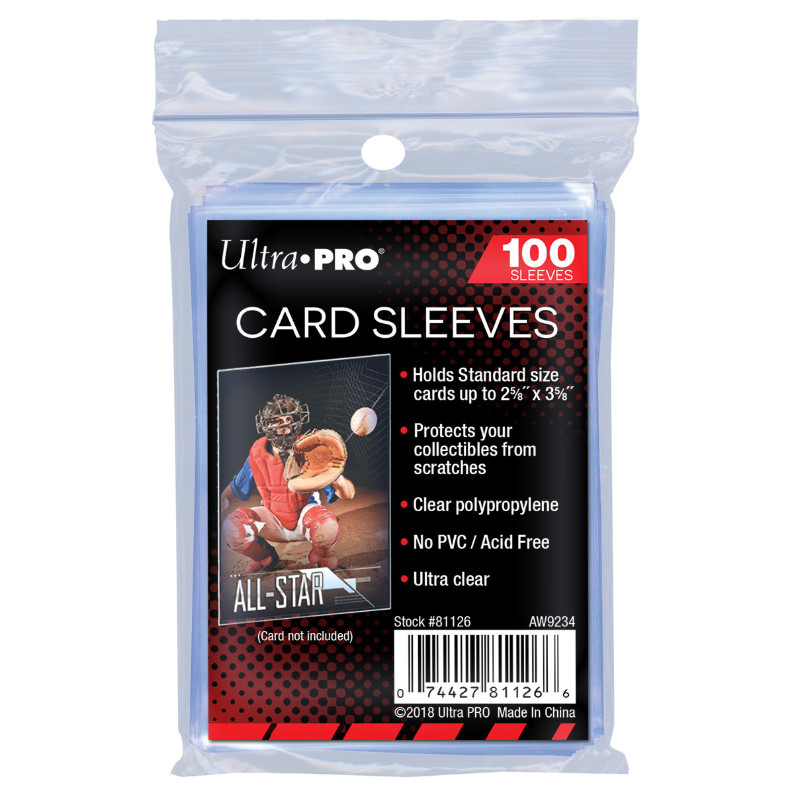 (300) Ultra Pro Soft Trading Card Sleeves (3 Packs) Zip Pouch Acid Free No PVC