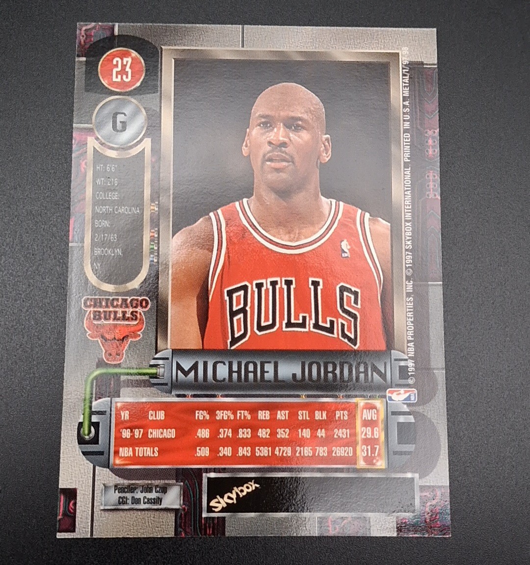 Michael Jordan Metal Universe 1997-98 #23 Lot Flair Fleer Upper Deck Topps RARE