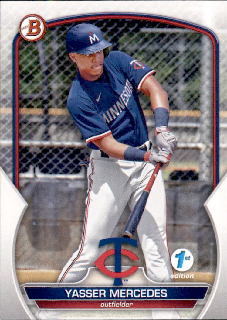 2023 BOWMAN PROSPECT 1ST EDITION MINNESOTA TWINS – YASSER MERCEDES #BPPF-99