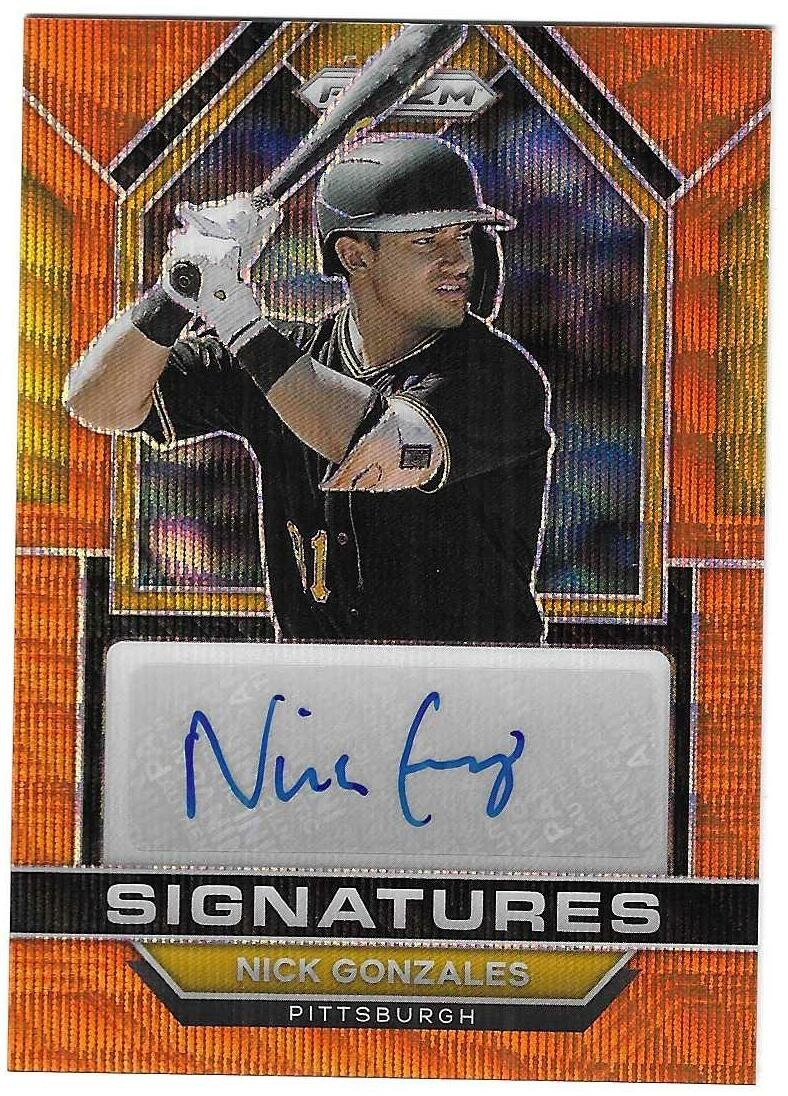 Nick Gonzales 2023 PANINI PRIZM MLB PROSPECT AUTOGRAPH CARD Pirates AUTO SP /50