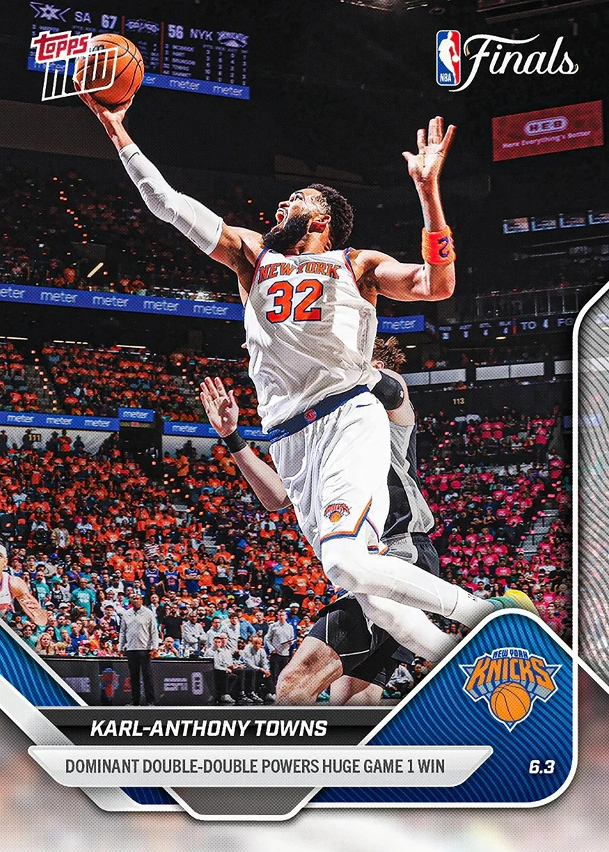 Karl-Anthony Towns – 2025-26 NBA Topps NOW® – Card 327 – NEW YORK KNICKS