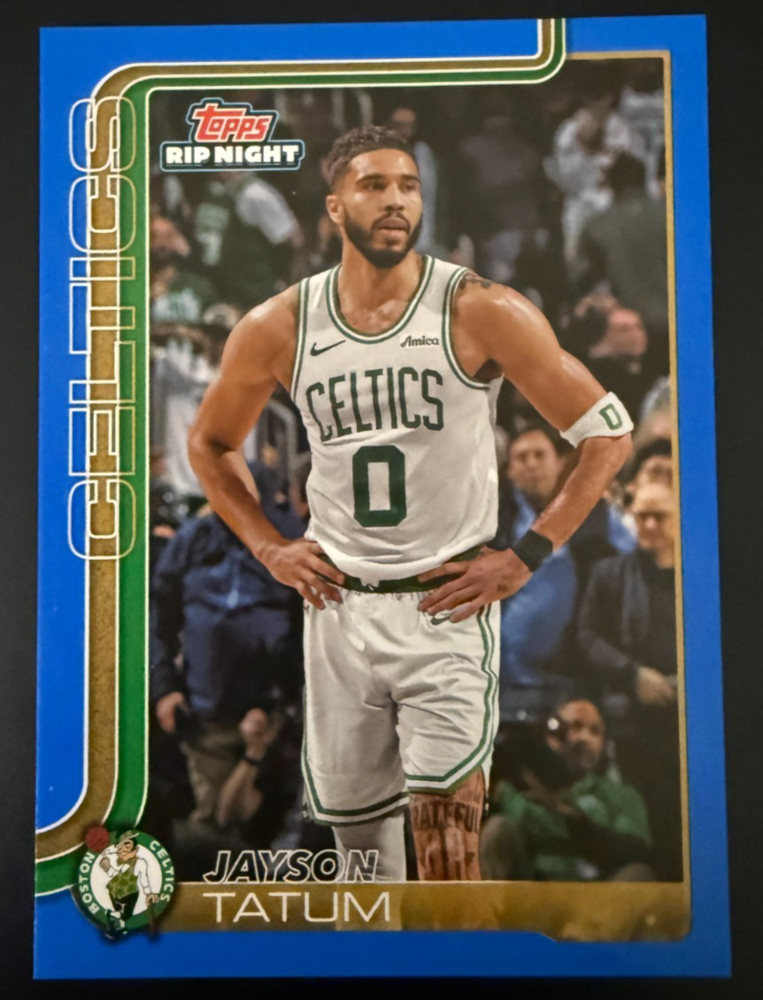 Jayson Tatum 2026 Topps Rip Night Blue SP #BK1