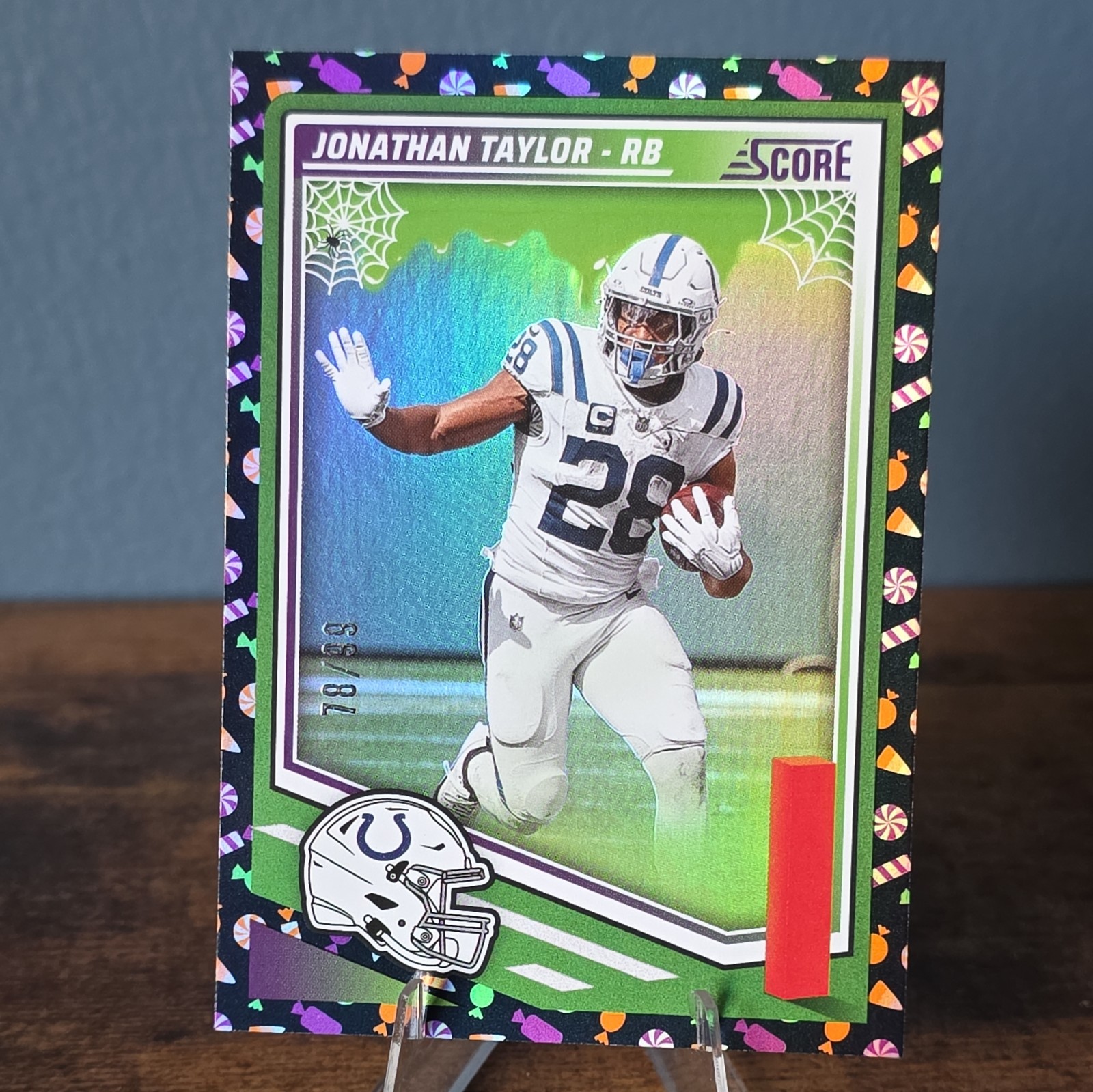 2025 Score A Treat Jonathan Taylor Black Trick Or Treat /99 Indianapolis Colts!