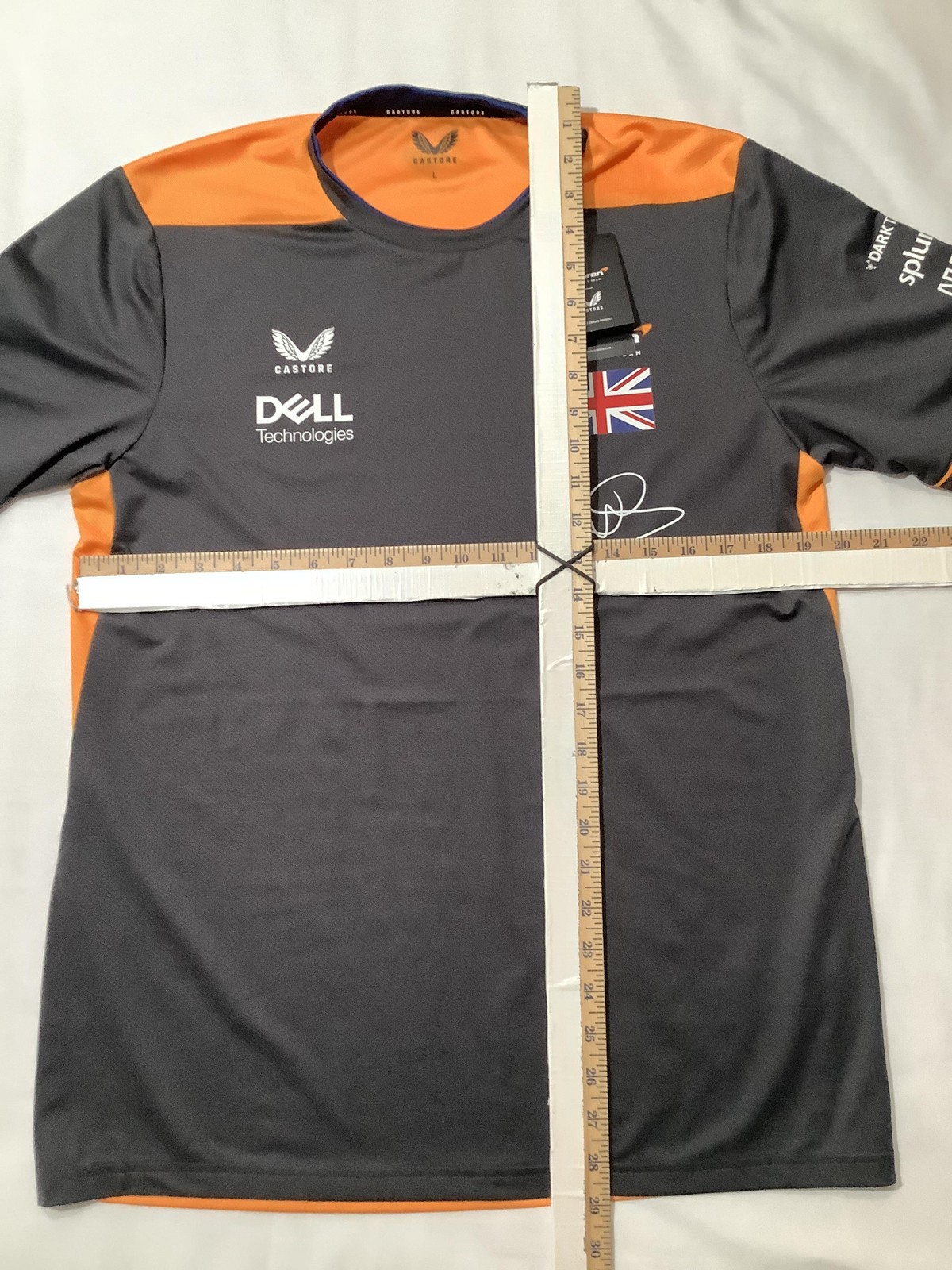 McLaren Formula 1 Team Shirt Mens Large Orange F1 Racing Castore Norris 4