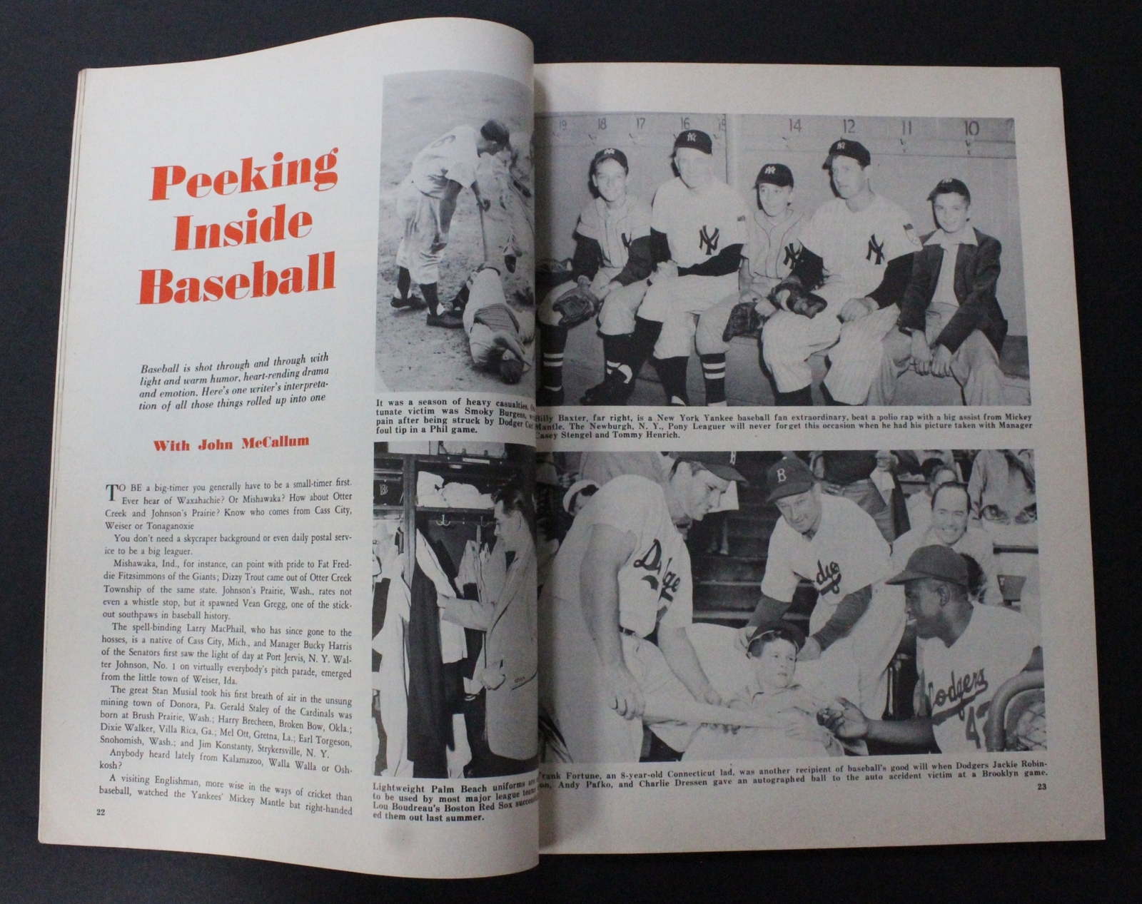 January 1953 Inside Baseball Magazine Musial Cover *M547