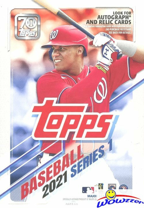 2021 Topps Series 1 Baseball EXCLUSIVE HUGE Factory Sealed 67 Card HANGER Box
