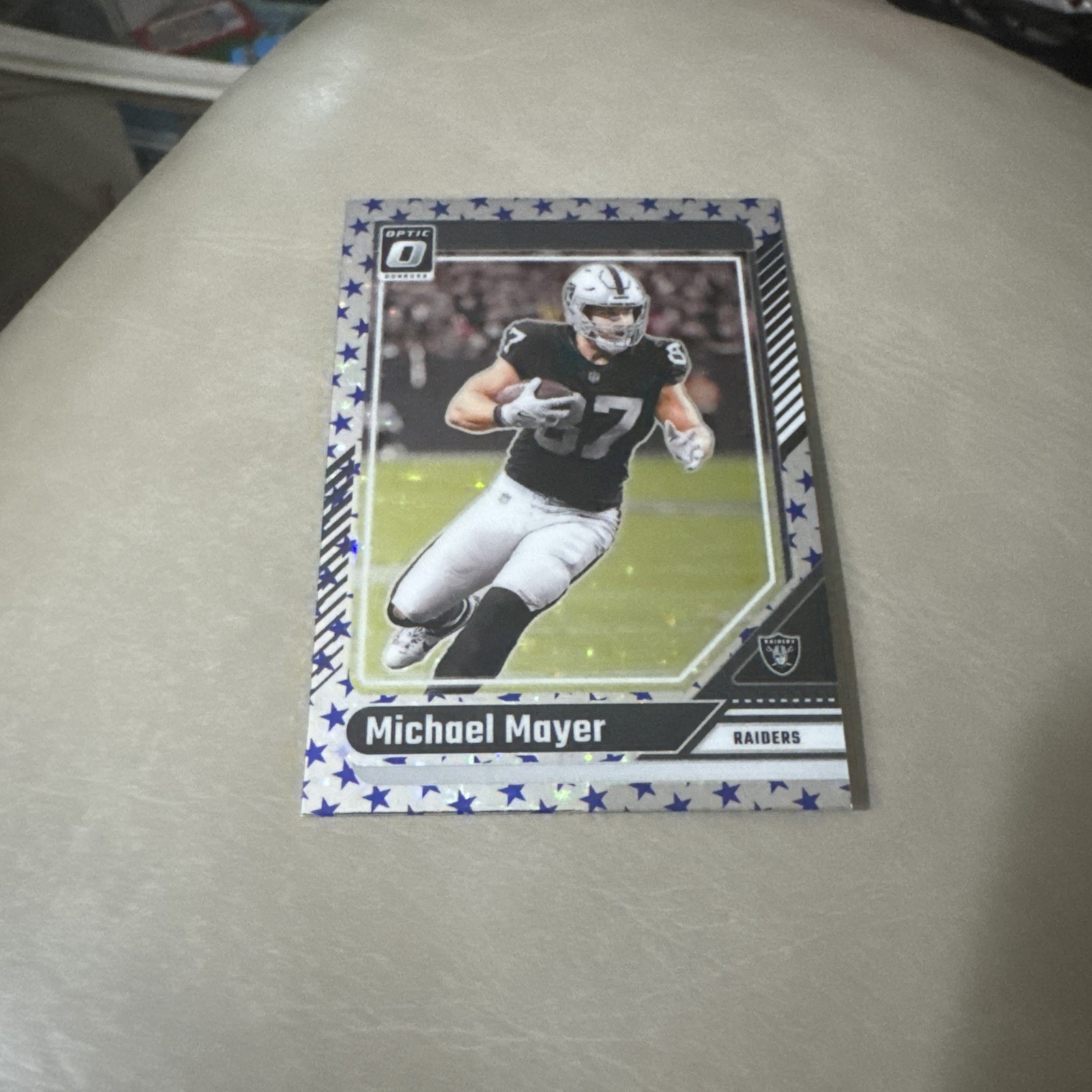 Michael Mayer 2024 Donruss Optic #103 Blue Stars Prizm Raiders