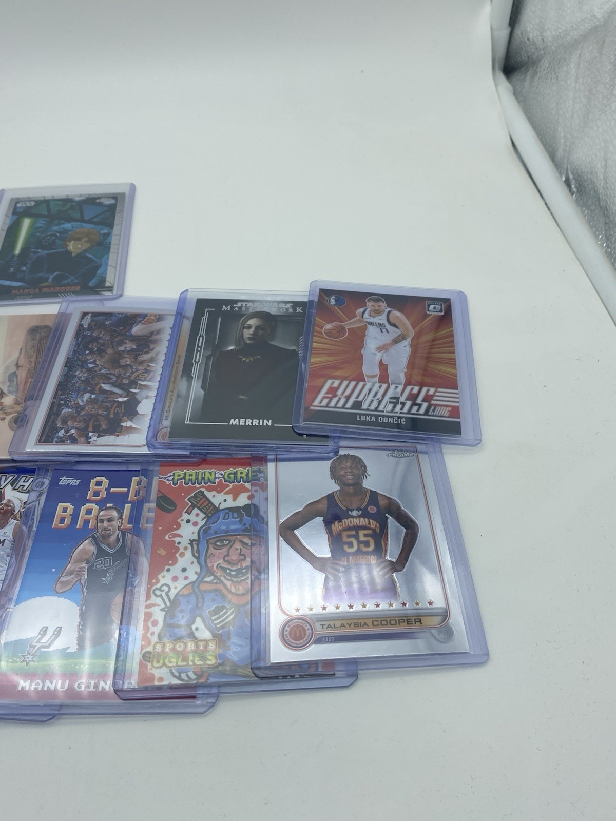 MIXED LOT OF 55 SPORTS TRADING CARDS Star Wars WNBA NBA MLB NHL MLB SOCCER