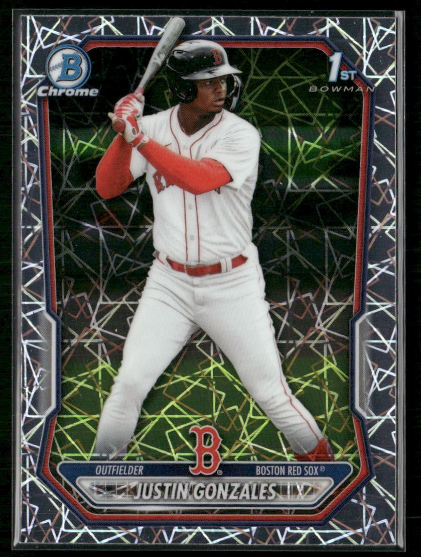 2026 Bowman #BCP-141 Justin Gonzales Chrome Prospects Lazer Refractor