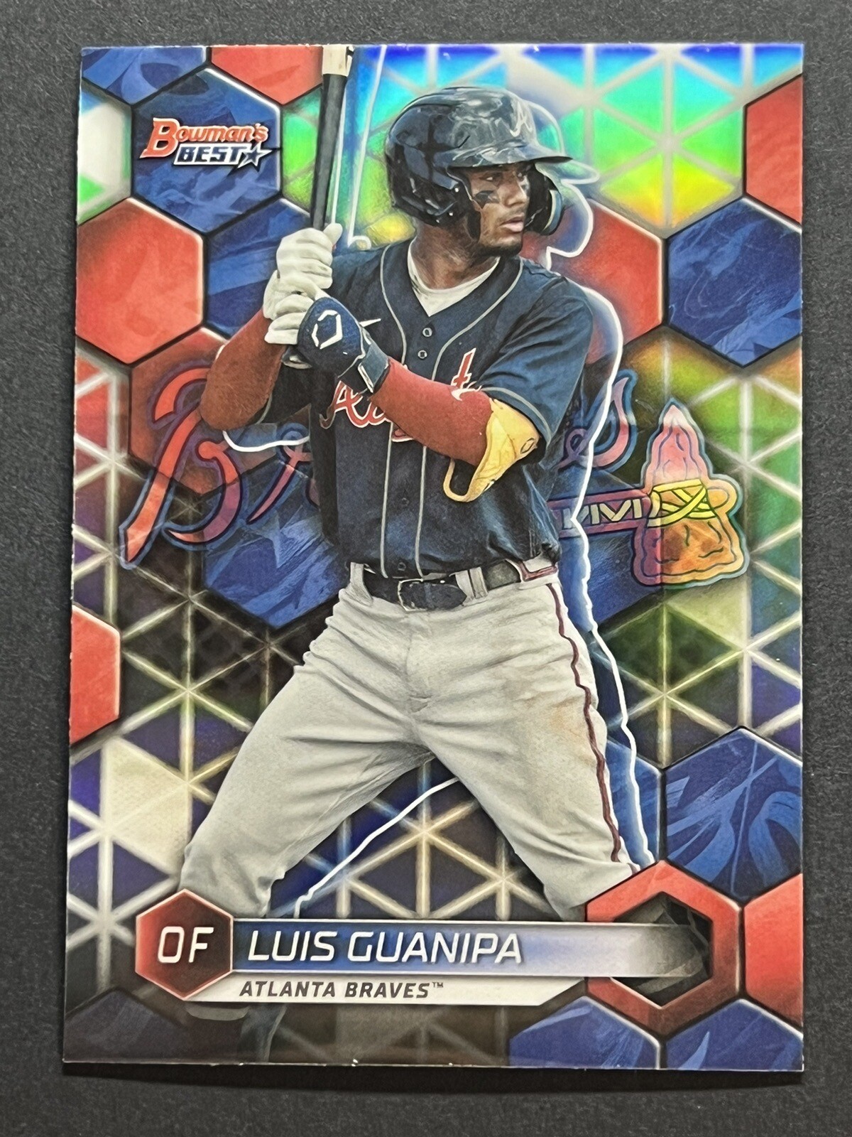 Luis Guanipa 2023 Bowman’s Best Top Prospects Refractor #TP-21 Atlanta Braves