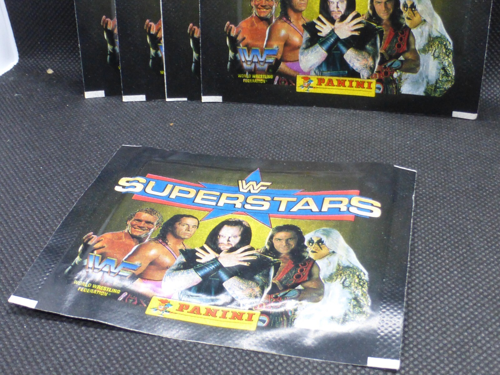 1997 Panini WWF 5 Pack Sealed Lot – Steve Austin, The Rock Rookies Possible