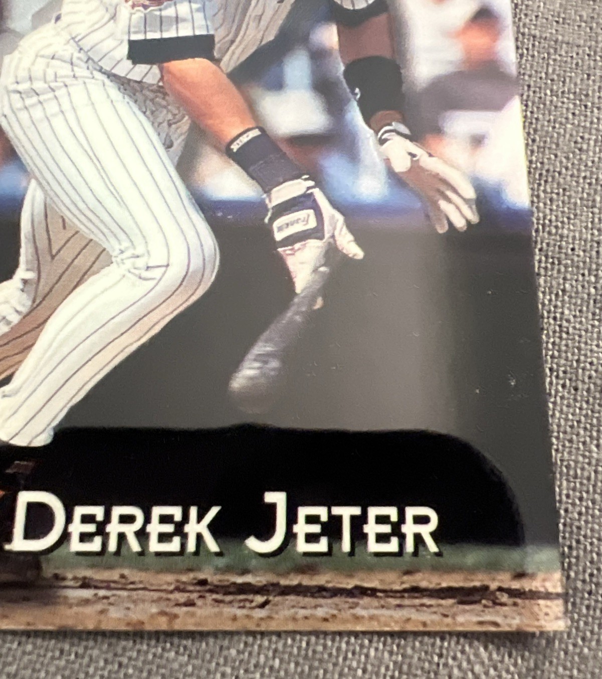 1997 Topps Mystery Finest Refractor Interleague Match-up Derek Jeter Card #ILM6