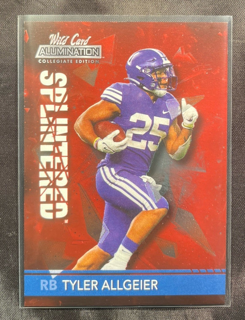 2021 Wild Card Alumination Red Splinter Tyler Allgeier ANSP-6 Collegiate Edition