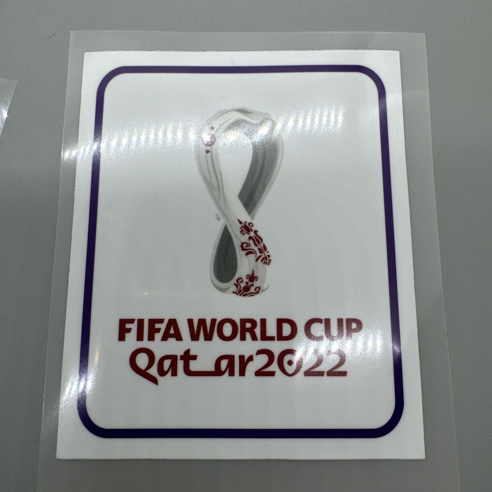 2022 World Cup Qatar Soccer Football White Patch Set Badge Player Issue Size