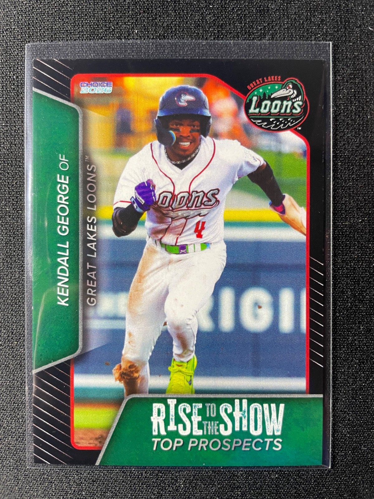 2026 Choice Great Lakes Loons Kendall George Top Prospects (Dodgers) 500 MADE!!!