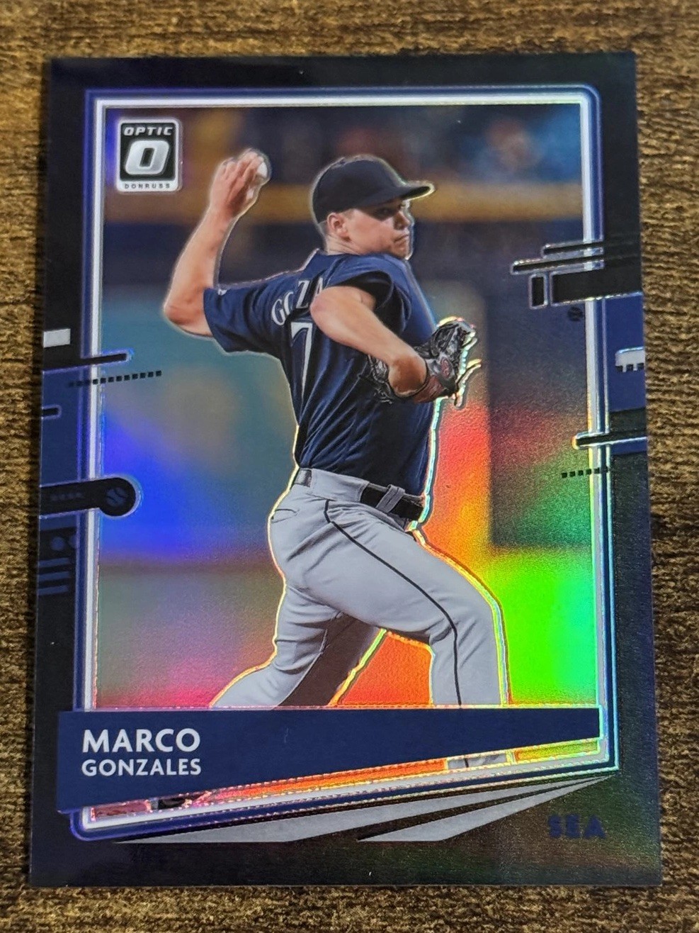2020 Panini Donruss Optic Marco Gonzales #177 Black Prizm /25 Mariners SSP Free