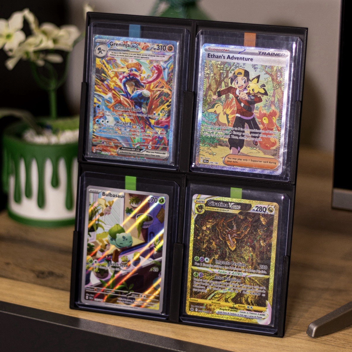 Top Loader Wall Display TCG Sports Cards Modular 6 Different Options 2×3 2×2 1×3