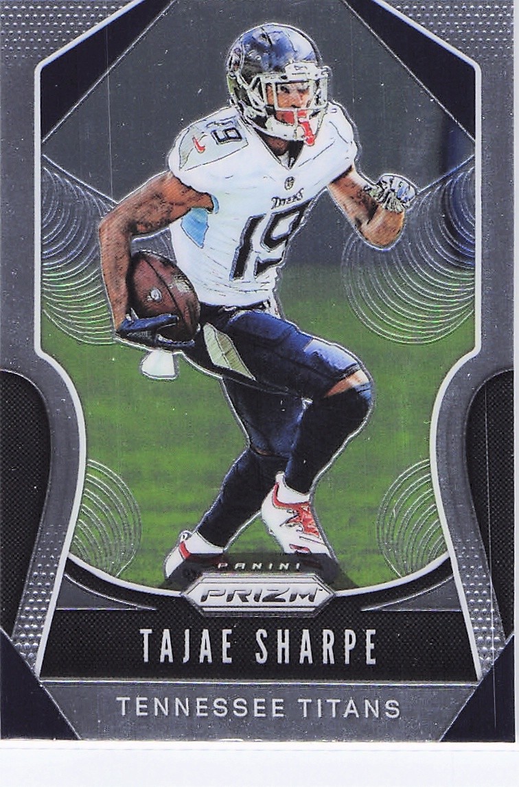 2019 Panini America, Inc. PRIZM FOOTBALL TAJAE SHARPE #159 TENNESSEE TITANS