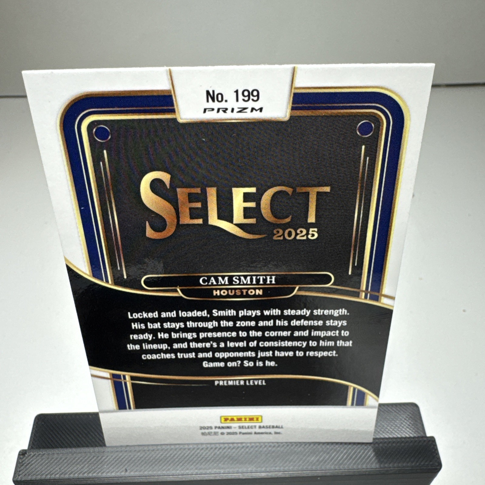 2025 Panini Select – Premier Level Cam Smith #199 Orange Flash Prizm (RC)