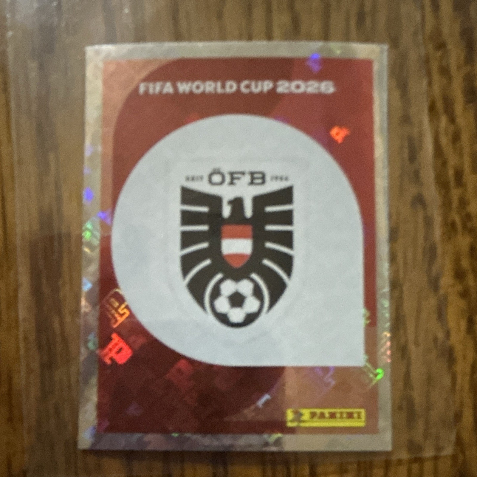 Panini FIFA World Cup 2026 Austria ÖFB Club Badge/Logo Sticker AUT 1