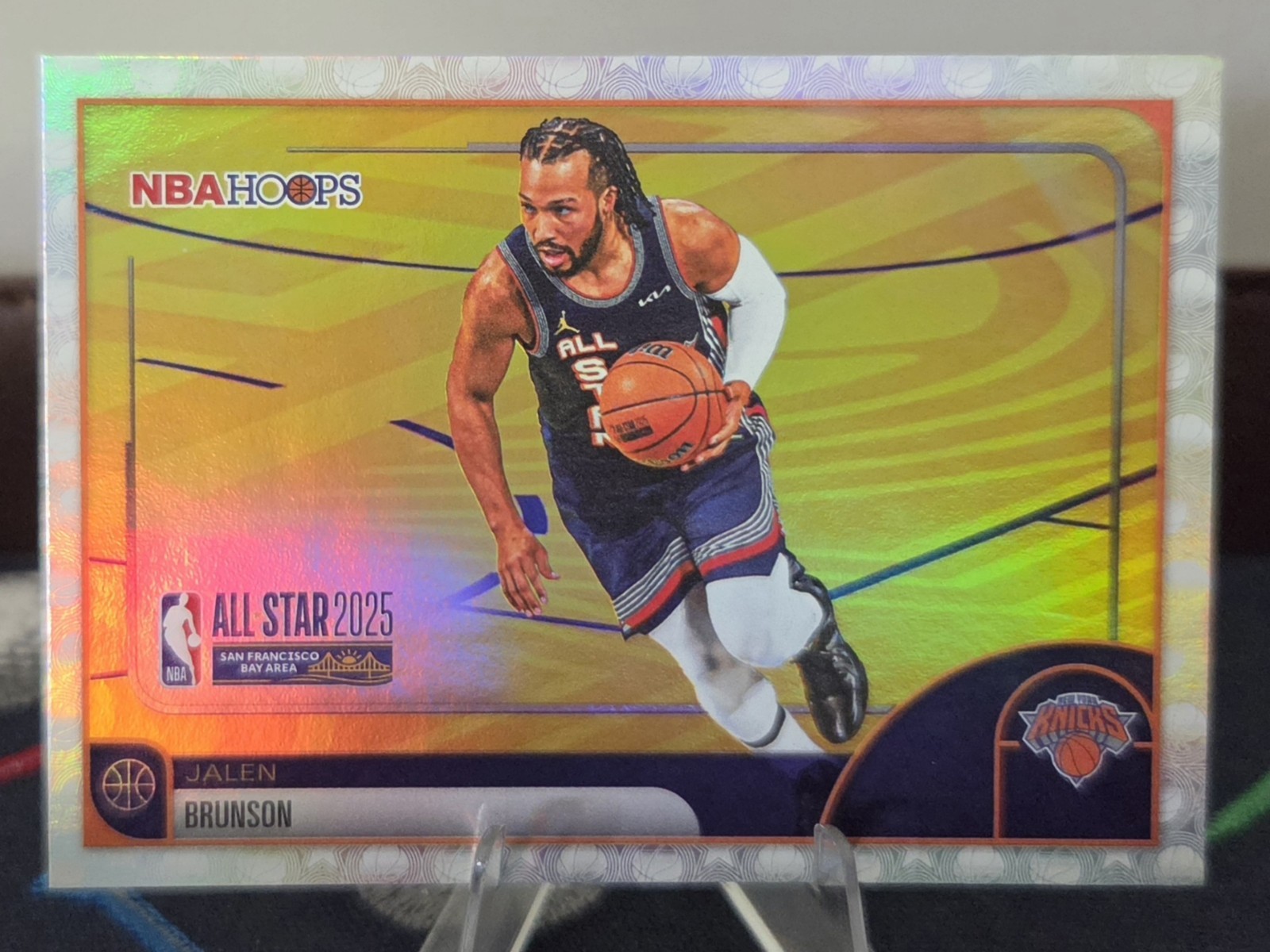 2026 Topps NBA Hoops Jalen Brunson All-Star 2025 Chrome Silver Prism Knicks #278