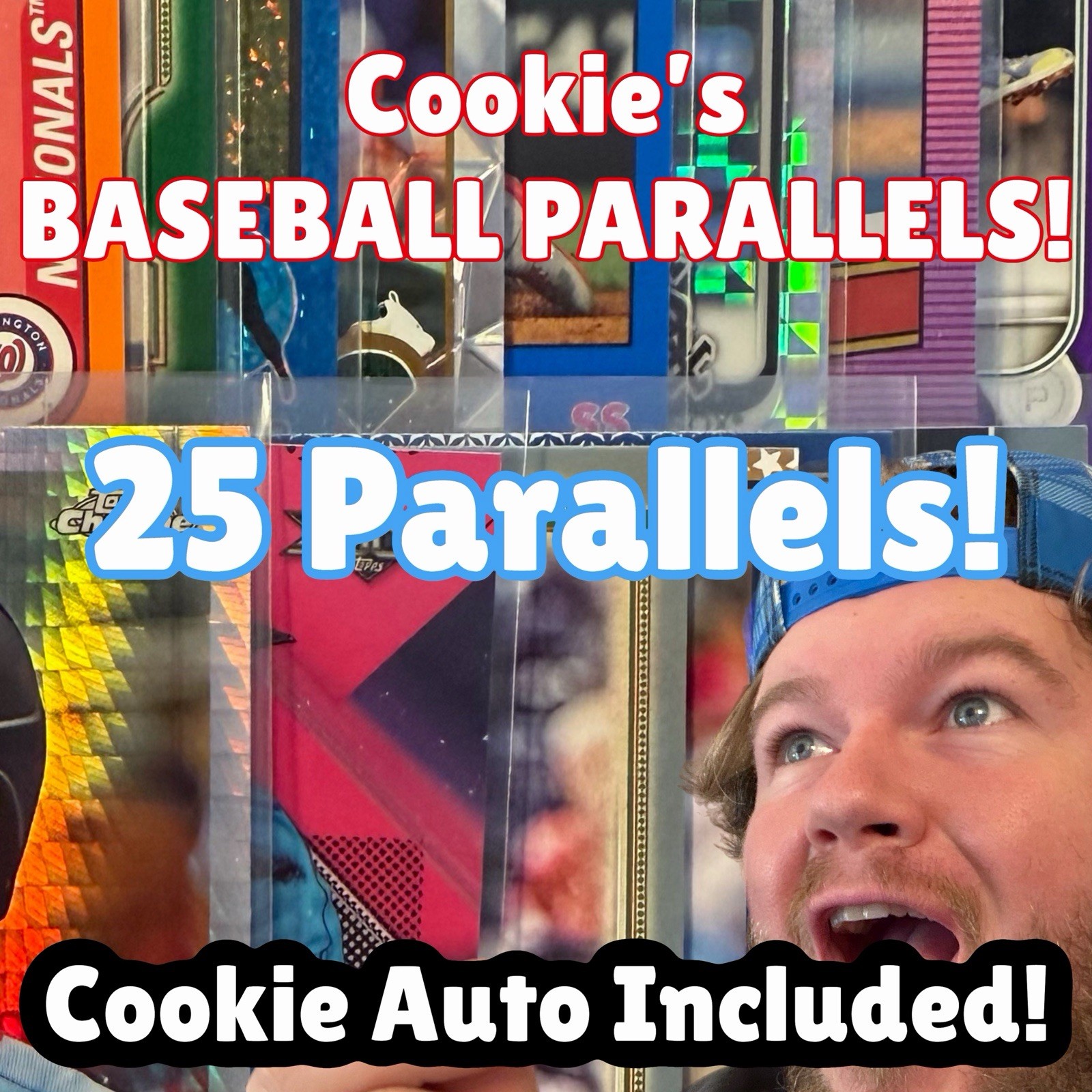🍪 Cookies 25 Baseball Parallel Cards! Cookie Auto Included 🔥