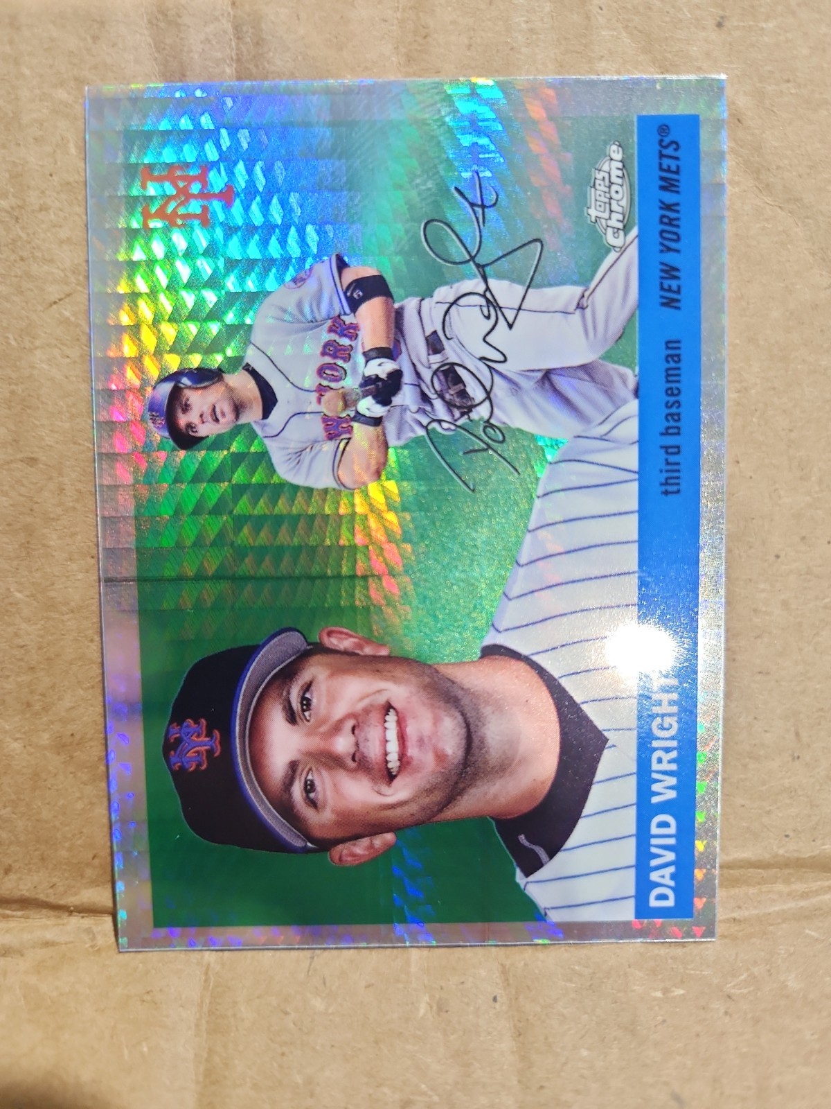 2025 Topps Chrome Platinum David Wright Prism #438 NY Mets