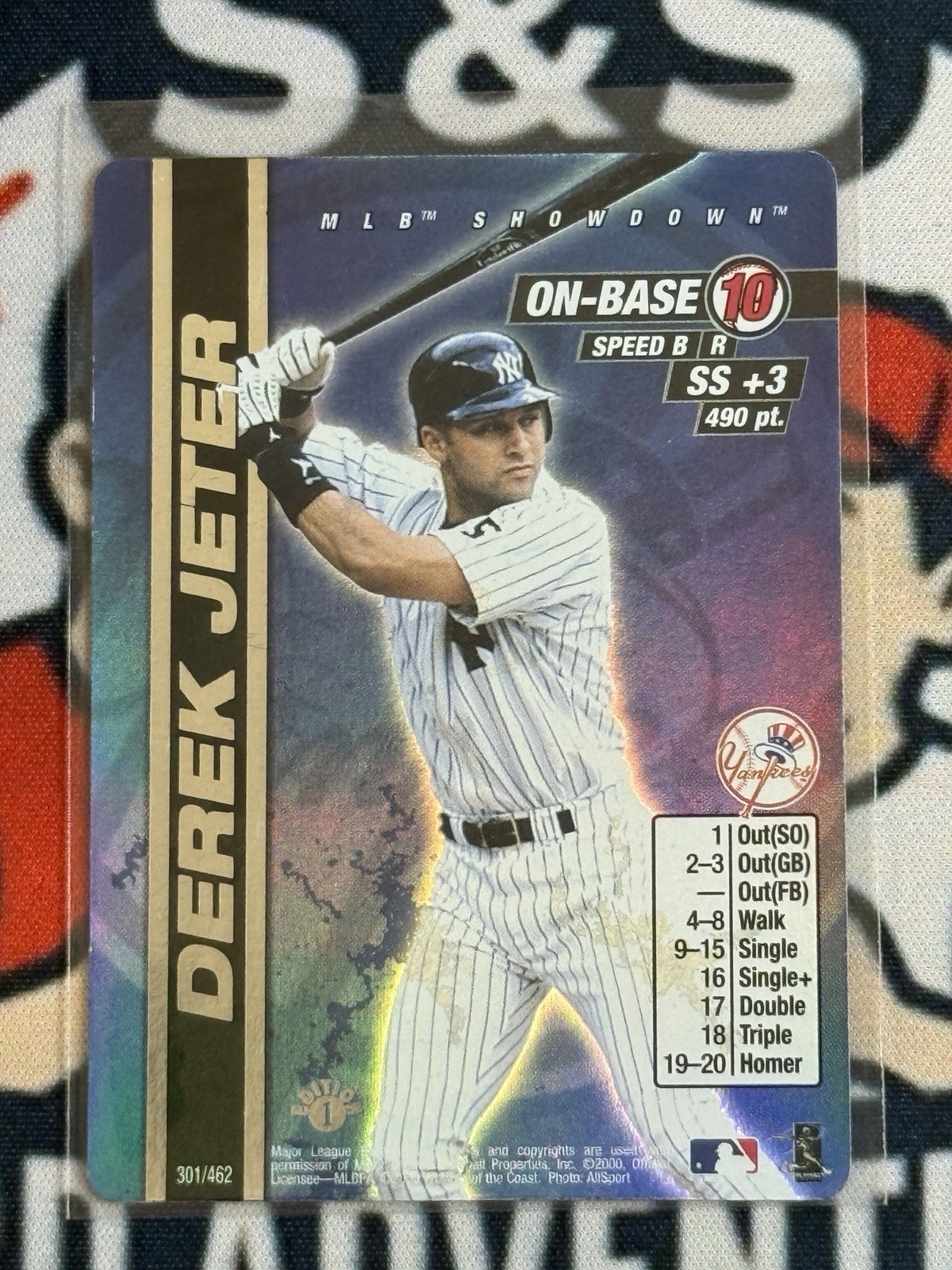 Derek Jeter – 2000 MLB Showdown 1st Edition #301 New York Yankees