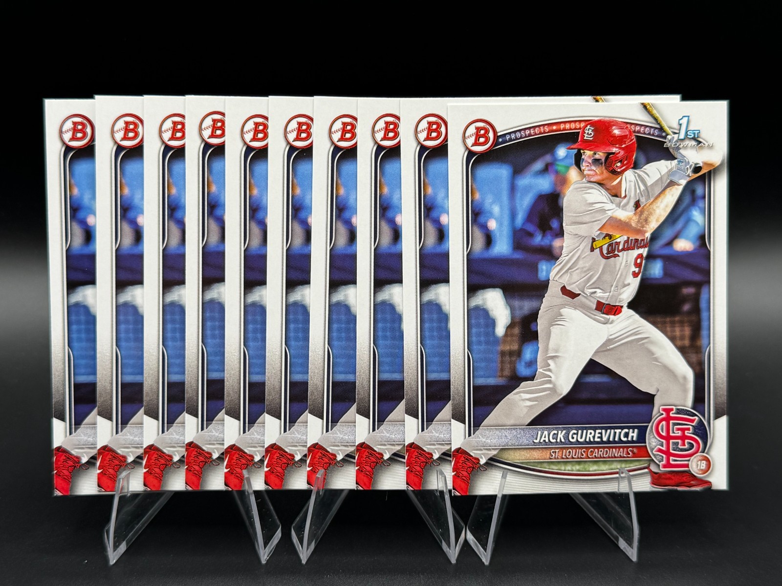 Lot (x10) 2025 Bowman Draft 1st Base Paper Jack Gurevitch #BD-150 Cardinals