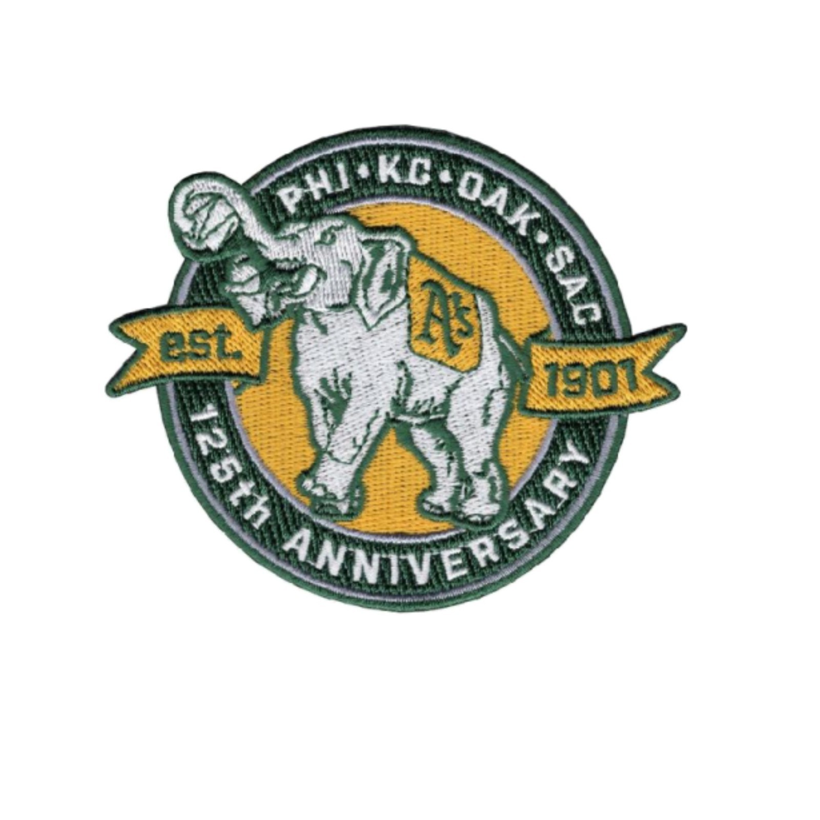 2026 Oakland A’s Athletics 125th Anniversary Sleeve Patch