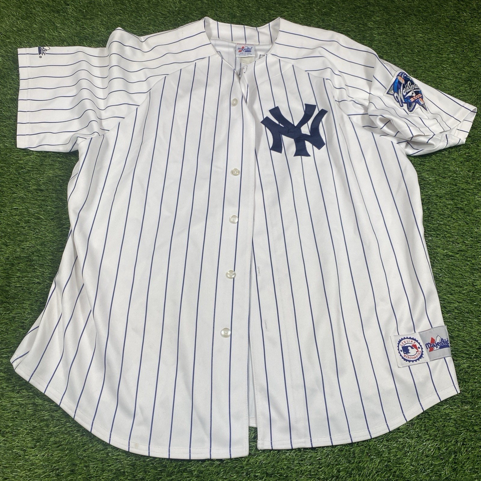 Bearnie Williams New York Yankees Majestic Jersey Mens 2XL World Series 2000 MLB