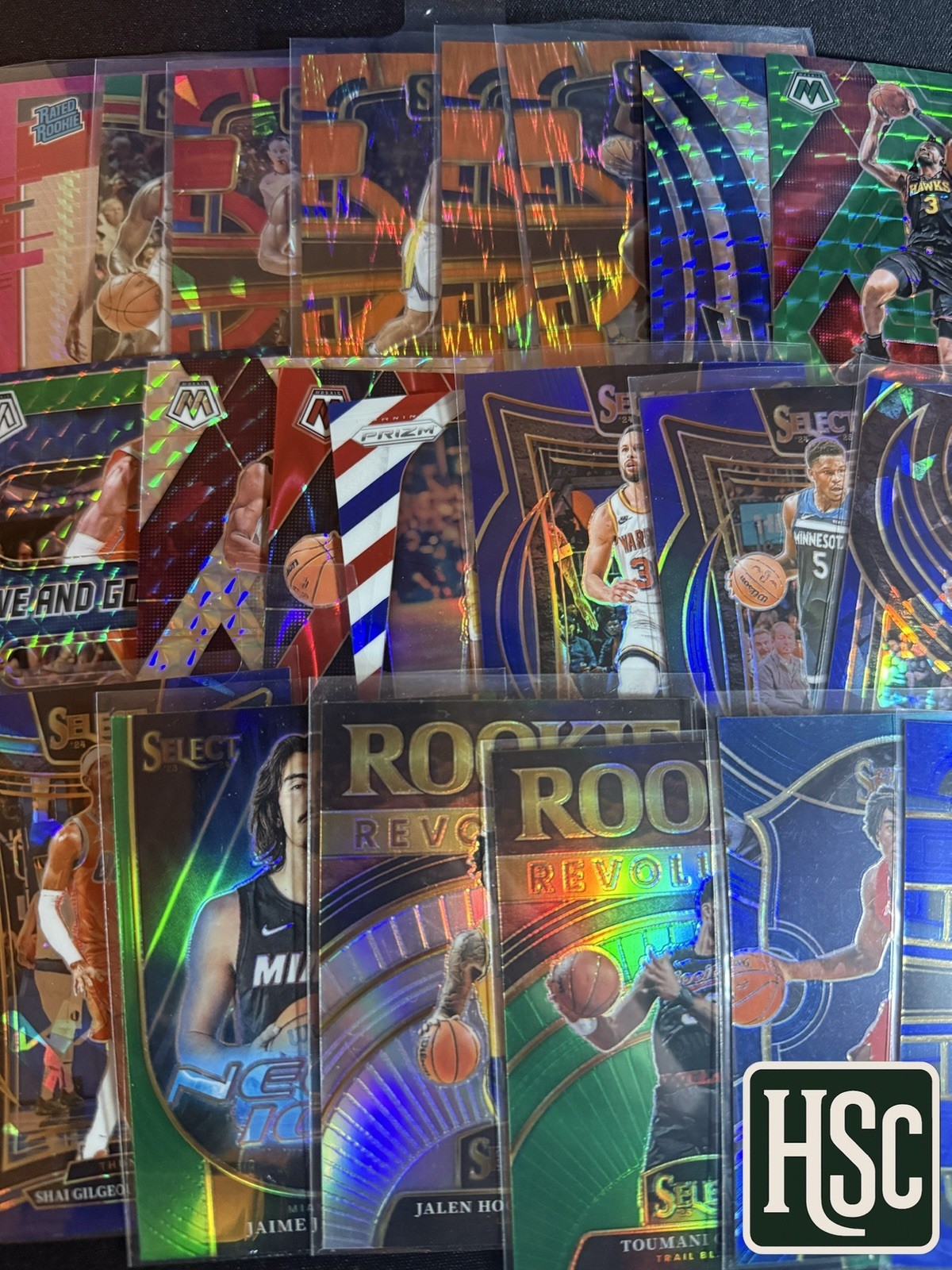 Basketball NBA – 100 Card Lot – Rookies, Parallels, Memorabilia, Autos, Numbered