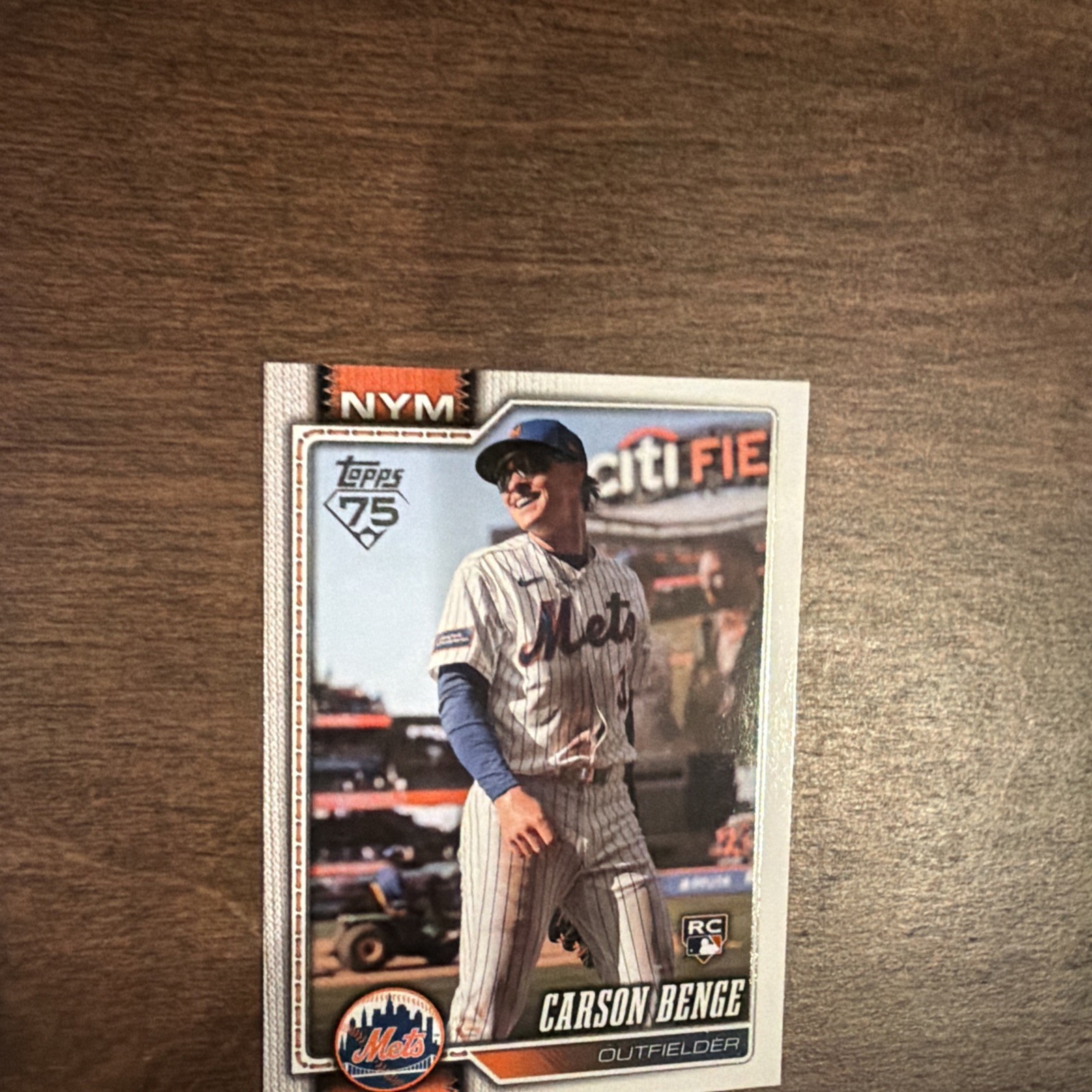 2026 Topps Carson Benge #699 Complete Set Short Print (RC) New York Mets